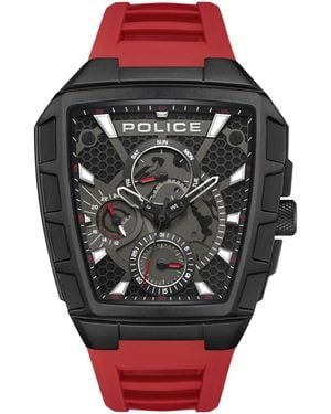 Police Analoguhr Tough Gear - Grau