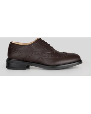 SOLARI MILANO Schnürschuh Brogue - Braun