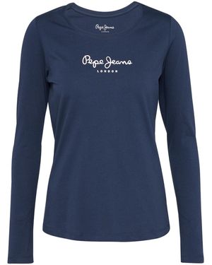 Pepe Jeans Langarmshirt NEW VIRGINA L/S - Blau