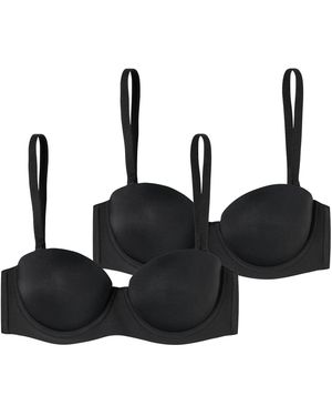 Schiesser Bügel-Bh Bandeau Mit Schale - Schwarz