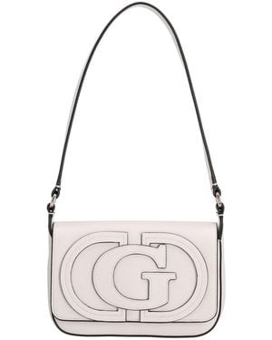 Guess Schultertasche Ruby Flap - Weiß