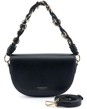 SEIDENFELT Schultertasche - Schwarz