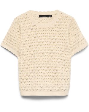 Vero Moda T-Shirt Vmjaqueline - Natur