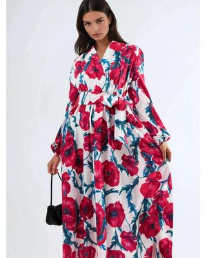 Msn-Collection Maxi Kleid - Rot