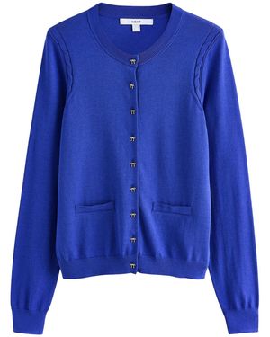 Next Strickjacke - Blau