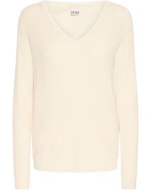 Ichi Langarmshirt Ihboston V Ls - Natur