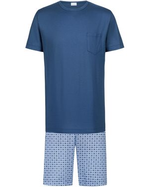 Mey Pyjama Summer Flower - Blau