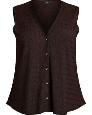 Zizzi Weste Talia - Braun