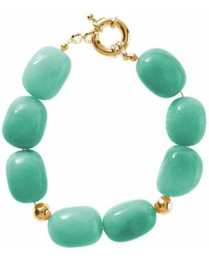 Gemshine Armband Jade Tumble - Grün