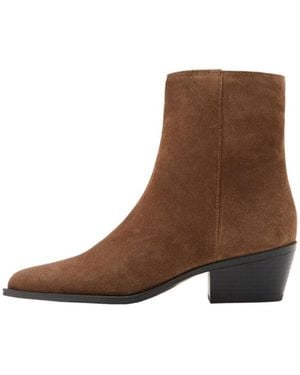 Mango Stiefelette Wagon - Braun