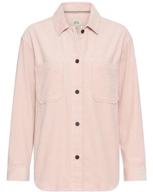 Camel Active Cord-Bluse Aus Reiner Baumwolle - Pink