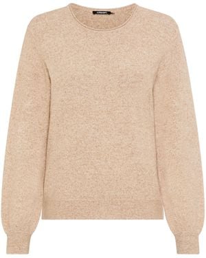 Olsen Pullover, Gerade Geschnitten - Natur