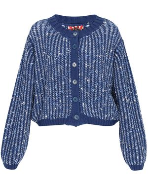 myMo ROCKS Strickjacke - Blau