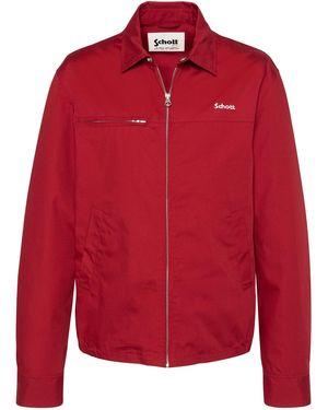 Schott Nyc Übergangsmantel - Rot