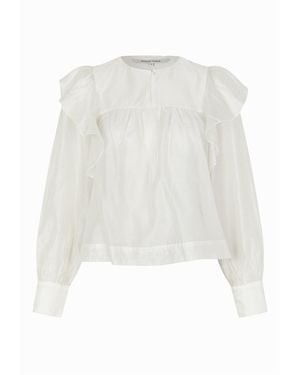 Second Female Bluse Dream Ruffle - Weiß