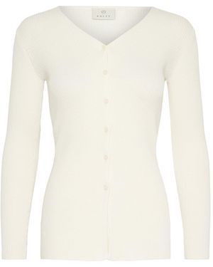 Kaffe Strickjacke - Weiß