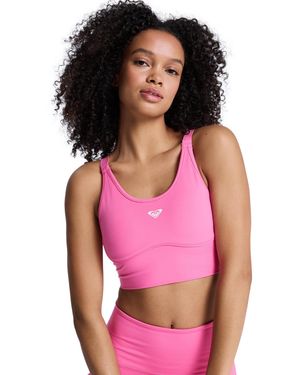 Roxy Sport-Bh Heart Into It Attitude - Pink
