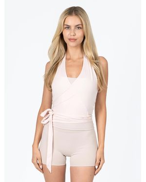 DAYRA Top Halter Wrap Top - Weiß