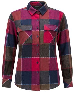 Radwa Bluse Comfy Heavyweight Flannel Shirt - Rot