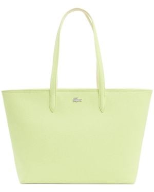 Lacoste Shopper Sac Cabas Zipp Anna Sencha Poudre - Gelb