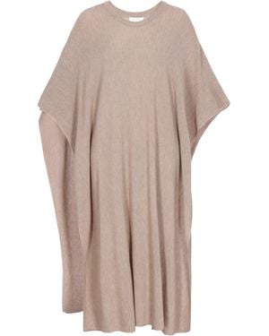 usha WHITE LABEL Poncho Minimalistic - Natur