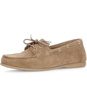Gabor Bootsschuh, Flats, Schlupfschuh, Slipper, mit Mokassinnaht - Schwarz