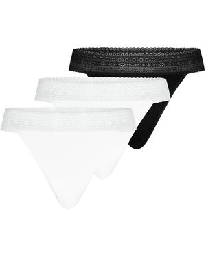 Mey String Modal Lace - Schwarz