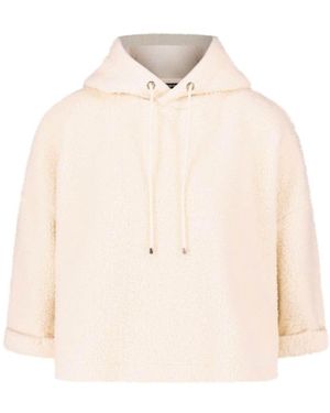Zero Sweatshirt Teddyfell Mit Kapuze - Natur