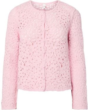 Y.A.S Strickjacke Anna Lena - Pink