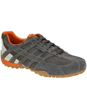 Geox Schnürschuh Snake Schuhe Velour Nubuck U55Mna - Braun