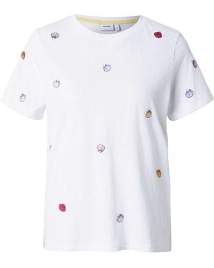 Numph T-Shirt Nushellpa (Gots) - Weiß