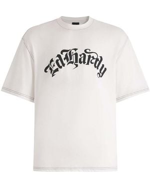 Ed Hardy T-Shirt Widow - Weiß