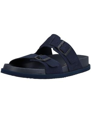 Geox Pantoletten Veloursleder Pantolette - Blau