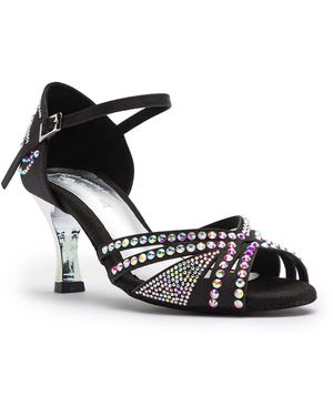 Dancing Queen Pumps Sparkle Shine Tanzschuhe Satin - Mettallic