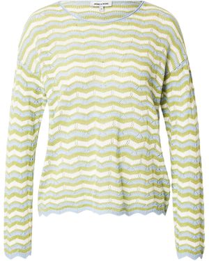 MORE&MORE Pullover Ajour - Weiß