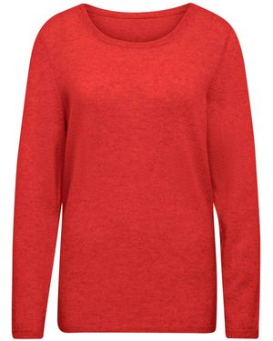 Goldner Pullover - Rot