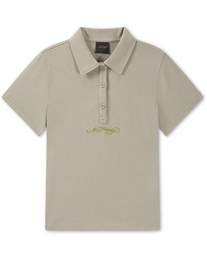 Ed Hardy Poloshirt Broken Heart - Grau