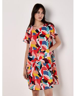 Apricot Kleid Cocoon - Rot