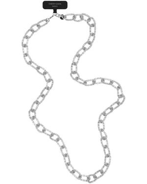 CHEEKY CHAIN MUNICH Handykette Mesh - Weiß