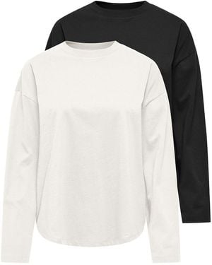 ONLY Shirt Onlhappy - Schwarz
