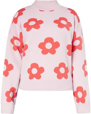 swirly Pullover - Rot