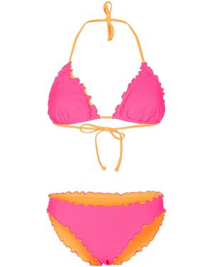 Chiemsee Bikini-Set Mit Wellenkante - Pink