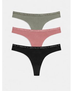 LEAFLETIC Panty Mid Rise Brazilian - Mehrfarbig