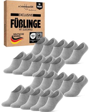 sockenkauf24 Füßlinge - Mettallic