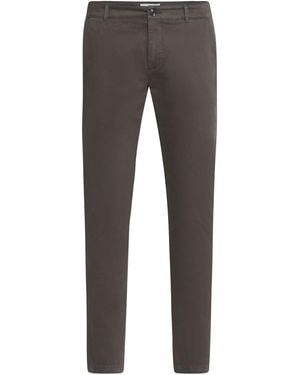 Solid Klassische Chinohose Raul Mit Stretch-Anteil - Grau