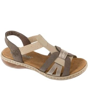 Rieker Sandale Sandals 65918 - Natur