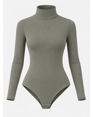 LEAFLETIC Body Long Sleeve Bodysuit - Grau