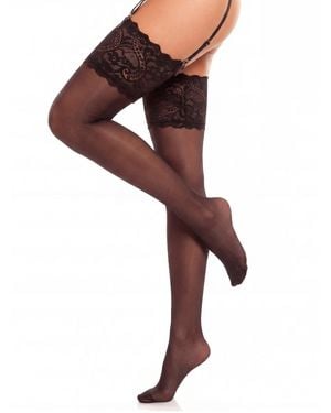 GLAMORY Halterlose Strümpfe Dream 20 - Schwarz