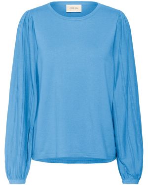 Cream Pullover Dela - Blau