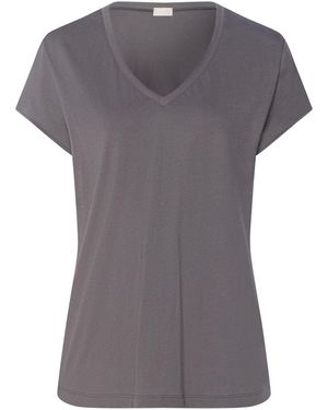 Hanro V-Shirt Natural Shirt - Grau